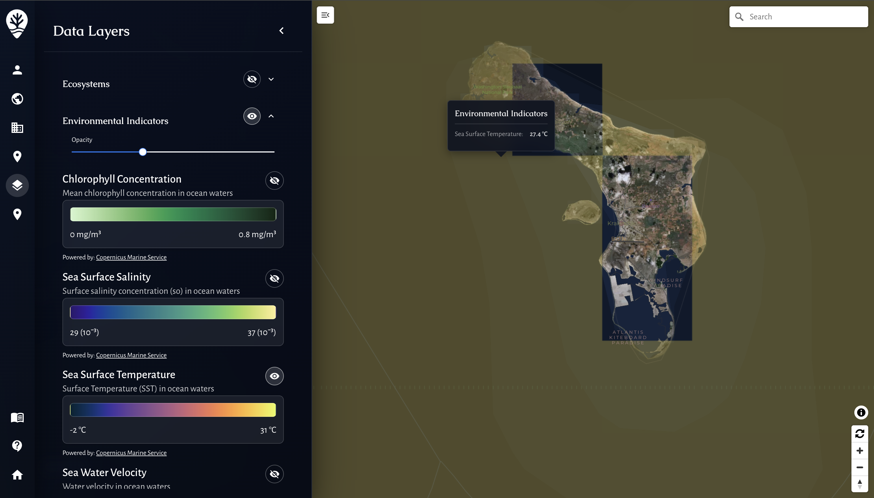 Satellite layers and context
