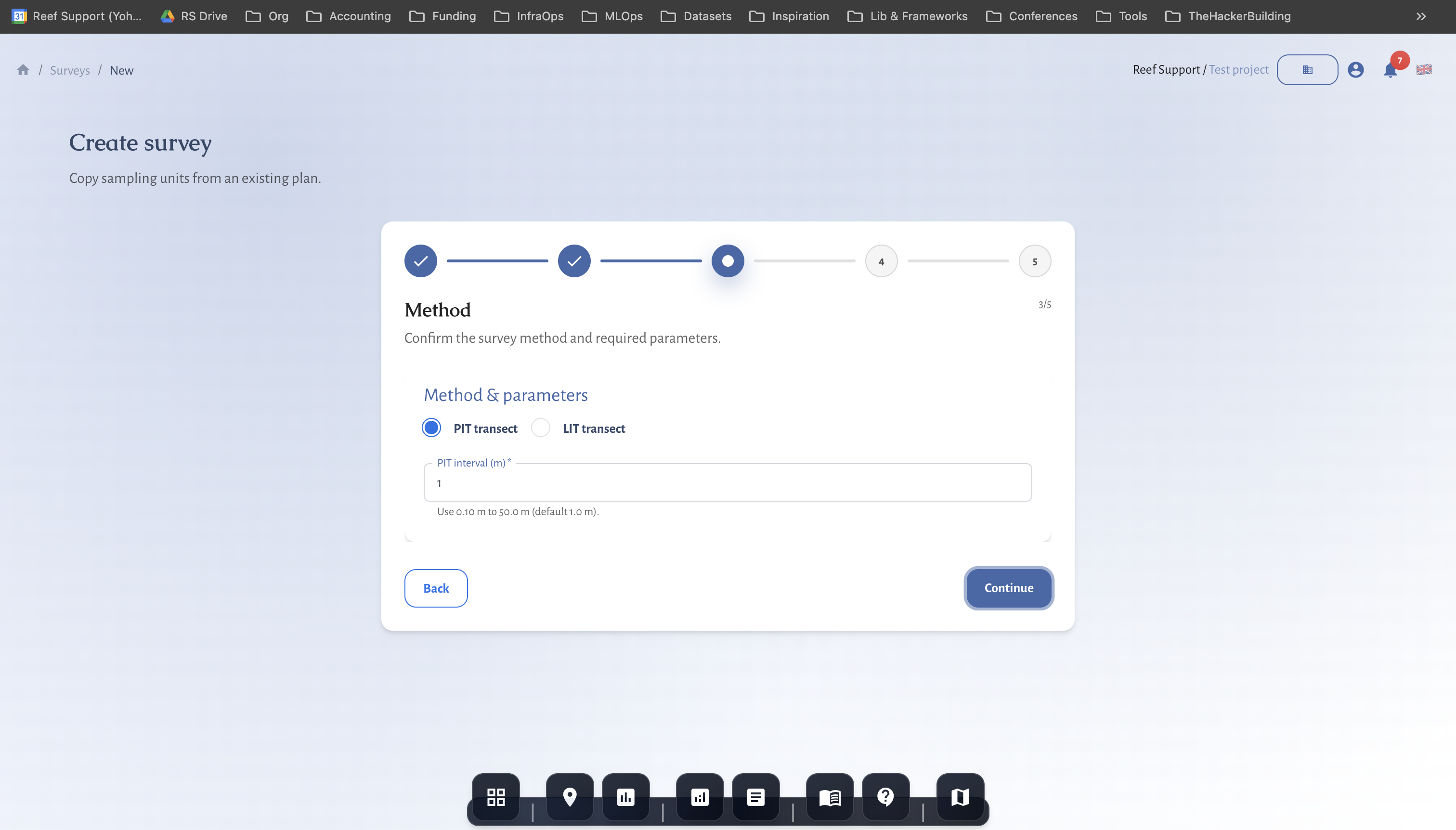 Survey review and submit